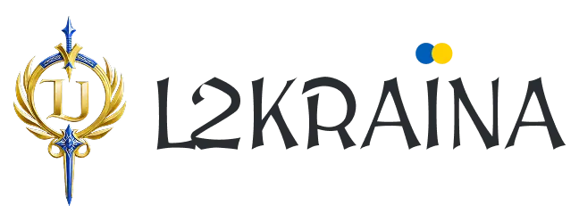 Логотип L2Kraina — український сервер Lineage 2, донат не впливає на баланс.